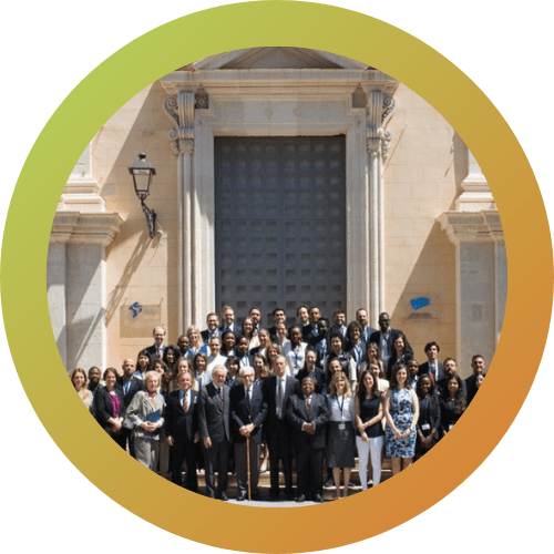 Students proudly posing with their certificates of completion from the Archaeology Field School in Syracuse, Sicily, marking the successful culmination of their hands-on learning experience.